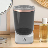 Maxbell Electric Makeup Brush Cleaner Machine Cosmetic Brushes Cleaning for Male Salon grey