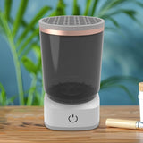 Maxbell Electric Makeup Brush Cleaner Machine Cosmetic Brushes Cleaning for Male Salon grey