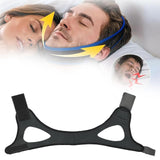 Maxbell Anti Snoring Chin Strap Breathable Chin Strap for Users to Keep Mouth Closed Black