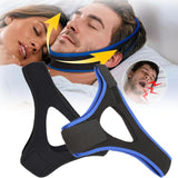 Maxbell Anti Snoring Chin Strap Breathable Chin Strap for Users to Keep Mouth Closed Black