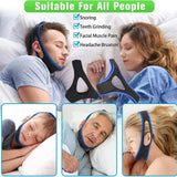 Maxbell Anti Snoring Chin Strap Breathable Chin Strap for Users to Keep Mouth Closed Black