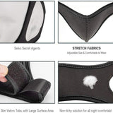 Maxbell Anti Snoring Chin Strap Breathable Chin Strap for Users to Keep Mouth Closed Black