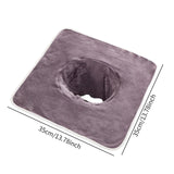 Maxbell SPA Towel with Face Hole Washable for Skin Soft Steam Massage Towel gray