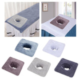 Maxbell SPA Towel with Face Hole Washable for Skin Soft Steam Massage Towel gray