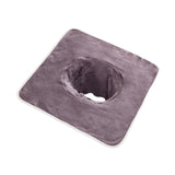 Maxbell SPA Towel with Face Hole Washable for Skin Soft Steam Massage Towel gray