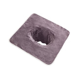 Maxbell SPA Towel with Face Hole Washable for Skin Soft Steam Massage Towel gray