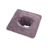 Maxbell SPA Towel with Face Hole Washable for Skin Soft Steam Massage Towel gray