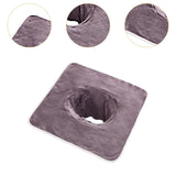 Maxbell SPA Towel with Face Hole Washable for Skin Soft Steam Massage Towel gray