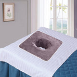 Maxbell SPA Towel with Face Hole Washable for Skin Soft Steam Massage Towel gray