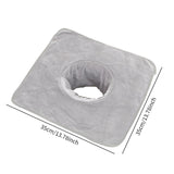 Maxbell SPA Towel with Face Hole Washable for Skin Soft Steam Massage Towel light gray