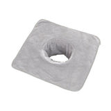 Maxbell SPA Towel with Face Hole Washable for Skin Soft Steam Massage Towel light gray