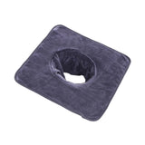 Maxbell SPA Towel with Face Hole Washable for Skin Soft Steam Massage Towel dark gray