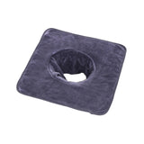 Maxbell SPA Towel with Face Hole Washable for Skin Soft Steam Massage Towel dark gray