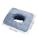 Maxbell SPA Towel with Face Hole Washable for Skin Soft Steam Massage Towel blue