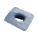 Maxbell SPA Towel with Face Hole Washable for Skin Soft Steam Massage Towel blue