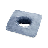 Maxbell SPA Towel with Face Hole Washable for Skin Soft Steam Massage Towel blue