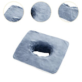Maxbell SPA Towel with Face Hole Washable for Skin Soft Steam Massage Towel blue