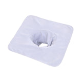 Maxbell SPA Towel with Face Hole Washable for Skin Soft Steam Massage Towel white