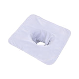 Maxbell SPA Towel with Face Hole Washable for Skin Soft Steam Massage Towel white
