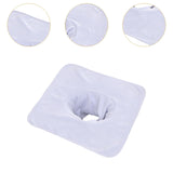 Maxbell SPA Towel with Face Hole Washable for Skin Soft Steam Massage Towel white