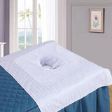 Maxbell SPA Towel with Face Hole Washable for Skin Soft Steam Massage Towel white