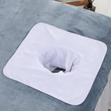 Maxbell SPA Towel with Face Hole Washable for Skin Soft Steam Massage Towel white