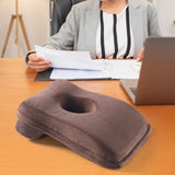 Maxbell Office Napping Pillow Memory Foam Desk Sleeping Pillow for Office School Student brown