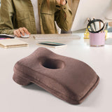 Maxbell Office Napping Pillow Memory Foam Desk Sleeping Pillow for Office School Student brown