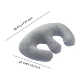 Maxbell Breast Pillow Beauty Salon Breast Support Pillow for Beauty Salon Travel SPA gray