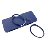 Maxbell Armless Reading Glasses Compact Nose Clip on Reader for Watching TV Shopping dark blue