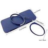 Maxbell Armless Reading Glasses Compact Nose Clip on Reader for Watching TV Shopping dark blue
