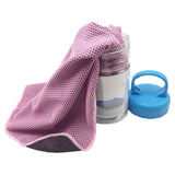 Maxbell Cooling Towel Breathable Mesh Fiber Towel for Outdoor Activities Gym Workout Pink