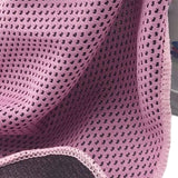 Maxbell Cooling Towel Breathable Mesh Fiber Towel for Outdoor Activities Gym Workout Pink