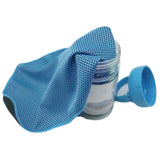 Maxbell Cooling Towel Breathable Mesh Fiber Towel for Outdoor Activities Gym Workout Blue