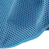 Maxbell Cooling Towel Breathable Mesh Fiber Towel for Outdoor Activities Gym Workout Blue