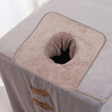 Maxbell Massage Table Towel Washable Coverlet Professional Reusable Lying Down Towel coffee