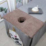 Maxbell Salon Massage Table Towel Reusable Coverlet Massage Supplies for Massage Bed Coffee