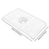 Maxbell Salon Massage Table Towel Reusable Coverlet Massage Supplies for Massage Bed Grey