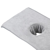 Maxbell Salon Massage Table Towel Reusable Coverlet Massage Supplies for Massage Bed Light Grey