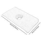 Maxbell Salon Massage Table Towel Reusable Coverlet Massage Supplies for Massage Bed Light Grey