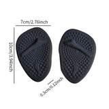 Maxbell Ball of Foot Cushions Breathable Anti Skid Female Half Pads for Women Ladies Black