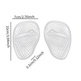 Maxbell Ball of Foot Cushions Breathable Anti Skid Female Half Pads for Women Ladies Transparent