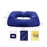 Maxbell Doughnut Pad Comfort for Elderly Coccyx,Waist,tailbone Long Travel,Home Sofa blue