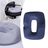 Maxbell Doughnut Pad Comfort for Elderly Coccyx,Waist,tailbone Long Travel,Home Sofa blue