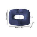 Maxbell Doughnut Pad Comfort for Elderly Coccyx,Waist,tailbone Long Travel,Home Sofa blue