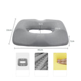 Maxbell Doughnut Pad Comfort for Elderly Coccyx,Waist,tailbone Long Travel,Home Sofa gray