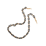 Maxbell Glasses Chain Holder Acrylic Sunglasses Lanyard for Office Photo Props Beach black