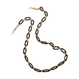 Maxbell Glasses Chain Holder Acrylic Sunglasses Lanyard for Office Photo Props Beach black