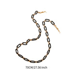 Maxbell Glasses Chain Holder Acrylic Sunglasses Lanyard for Office Photo Props Beach black