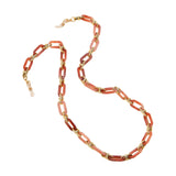 Maxbell Glasses Chain Holder Acrylic Sunglasses Lanyard for Office Photo Props Beach Flesh pink